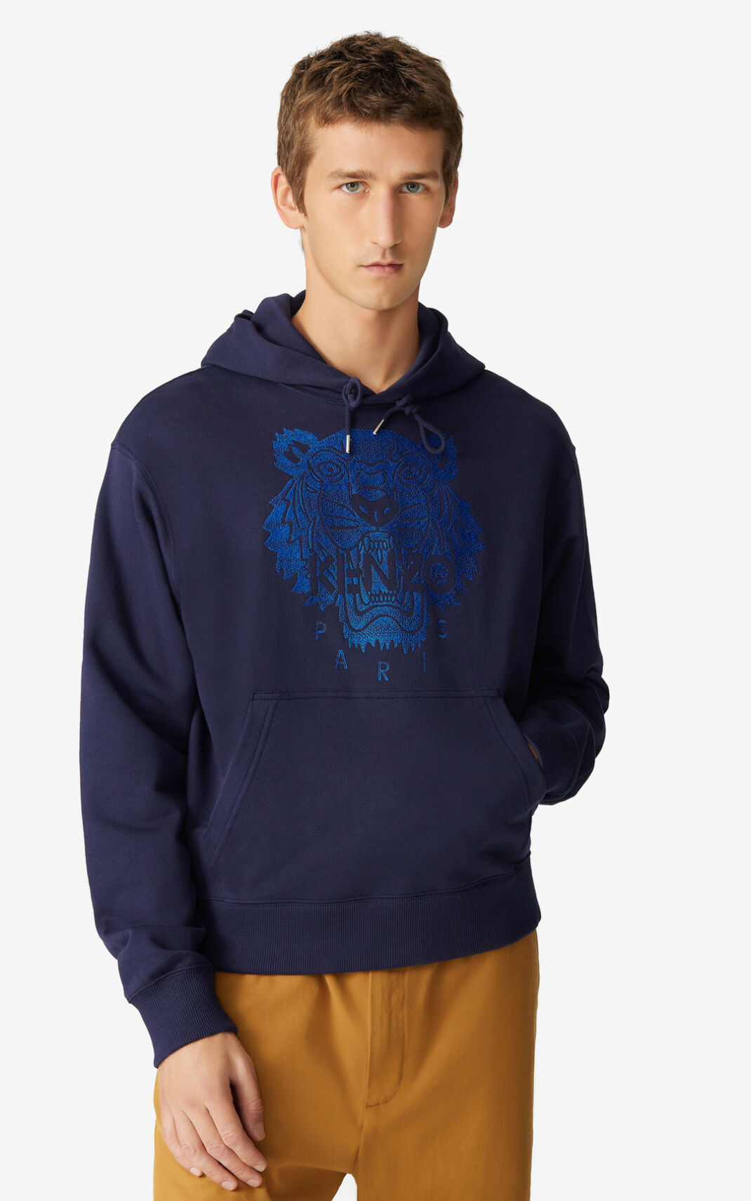 Sweat A Capuche Kenzo Homme Tiger Bleu Marine Bleu TWMNL-4309